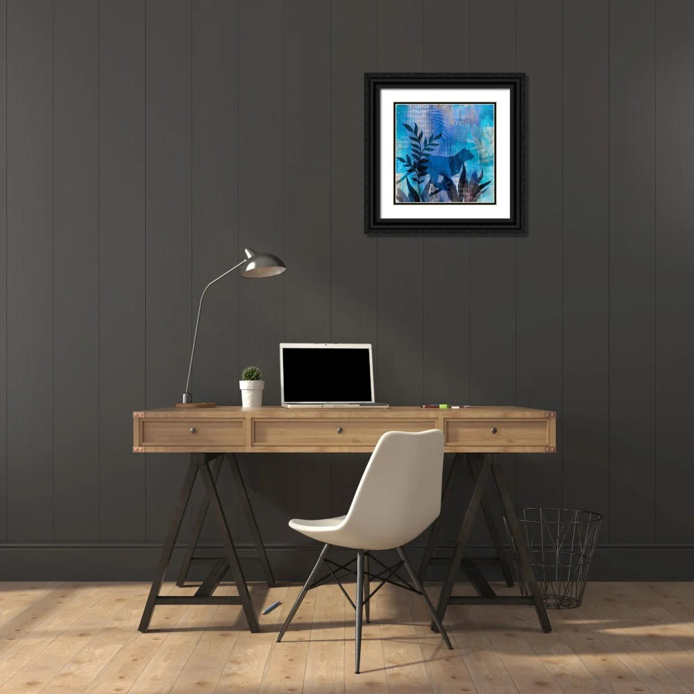 Black Ornate Wood Framed 15x15 Art Print T521