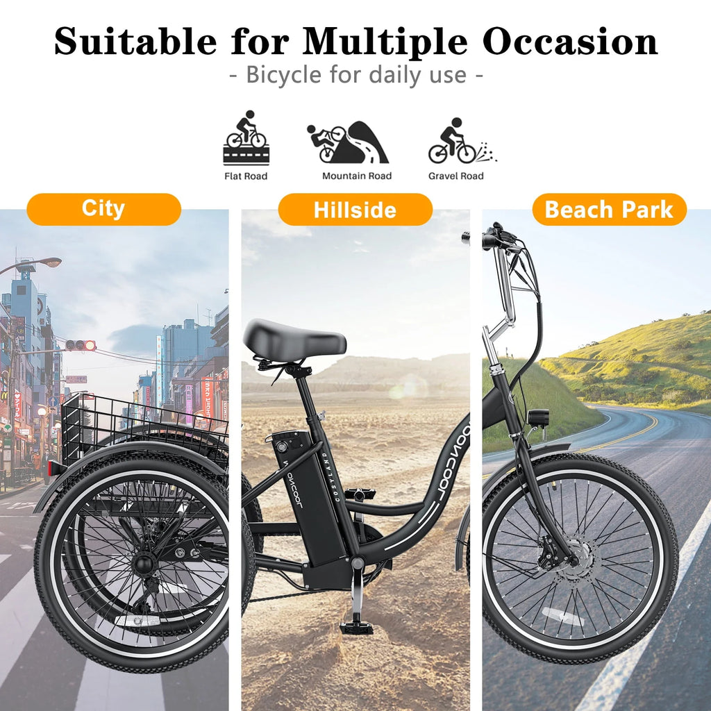 Electric Tricycle with Removable Lithium Battery U5686