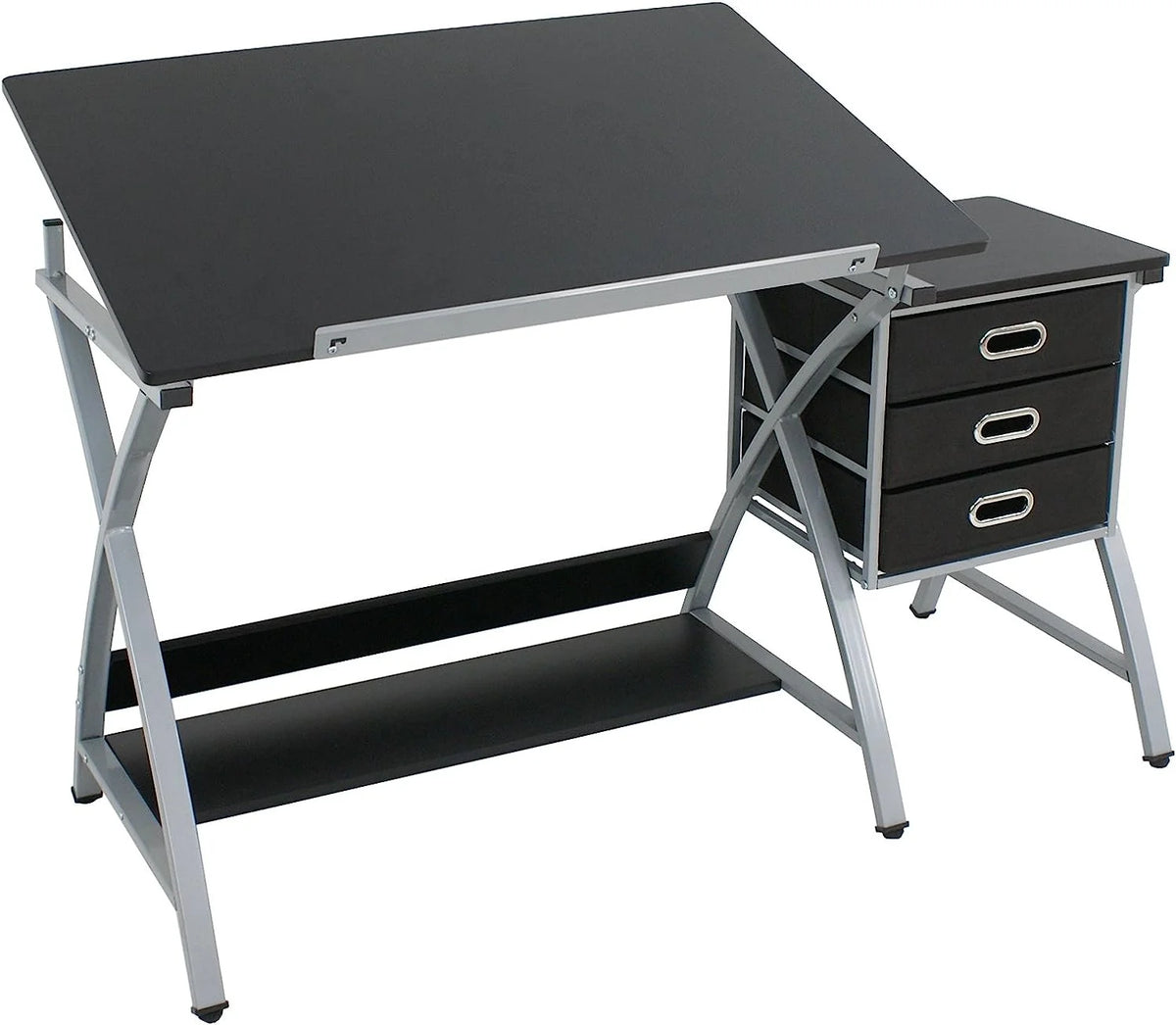 Height Adjustable Art Desk with 3 Storage Drawers D9826