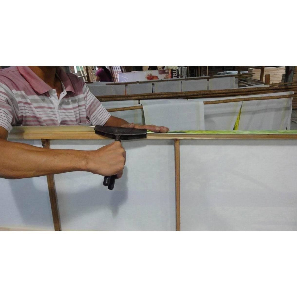 6 ft. Tall 3 Panel Canvas Room Divider N421