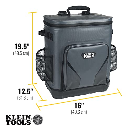 30 Cans Insulated Backpack Cooler with Rugged Bottom D18670