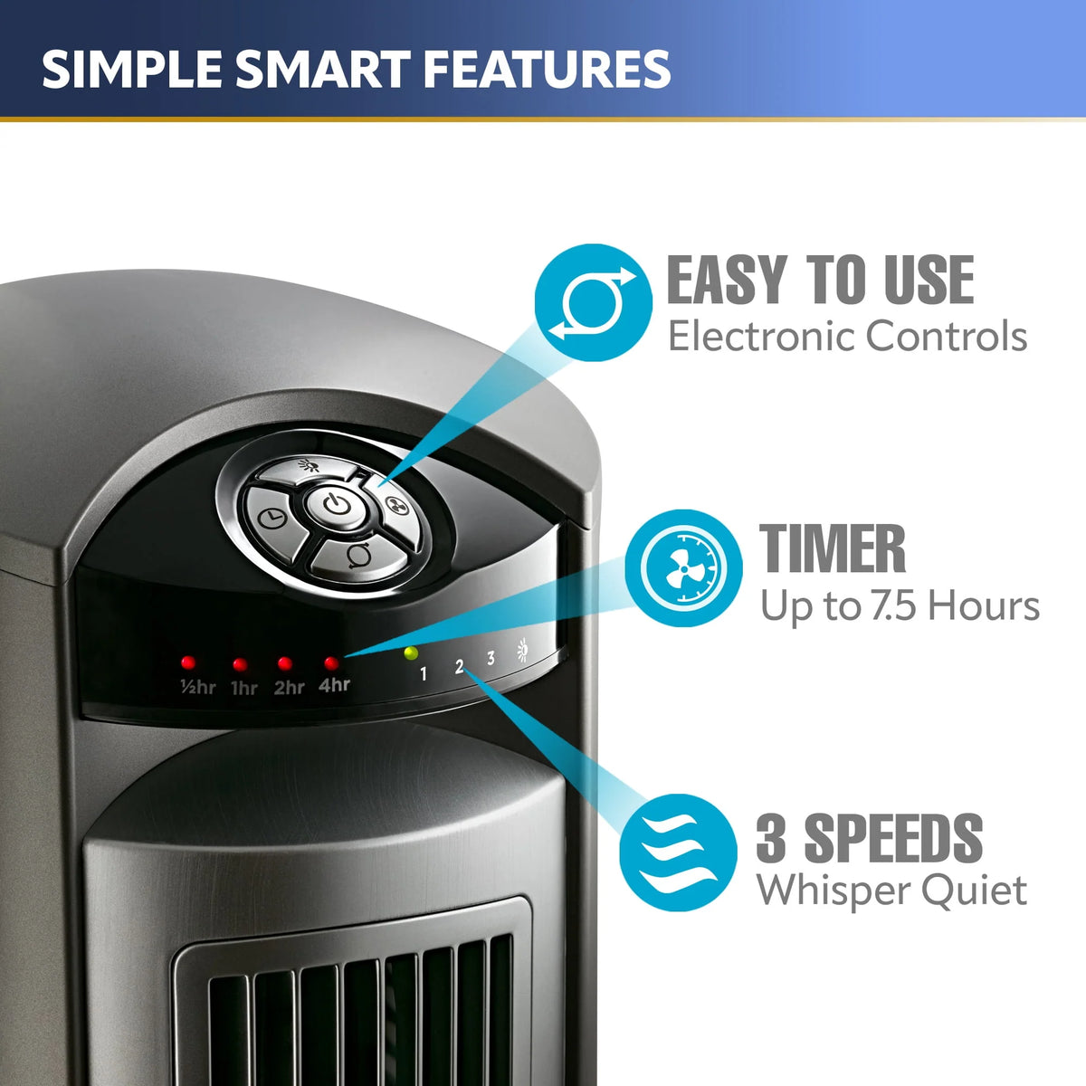 42 Wind Curve Tower Fan with Remote G285362