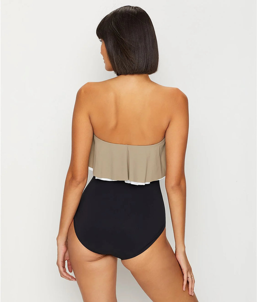 Agate Ruffle Bandeau One-Piece Q81590