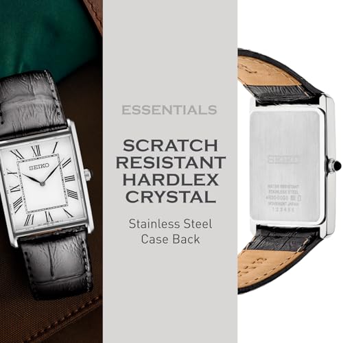 Water Resistant Stainless Steel Leather Strap Watch Y310379