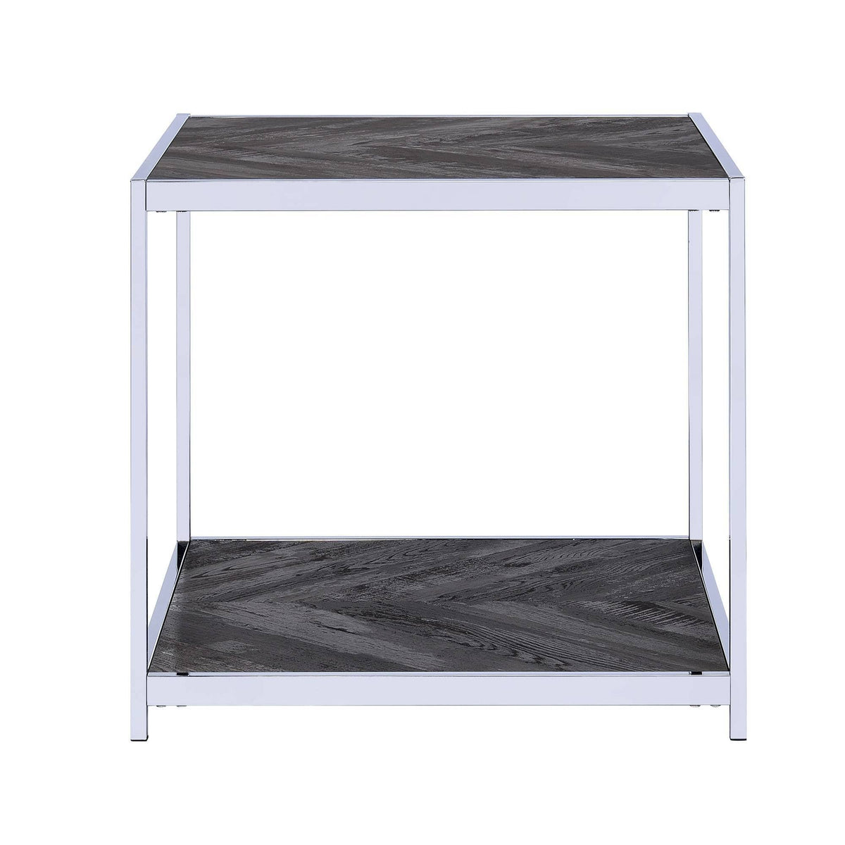 Chrome Square End Table T13392