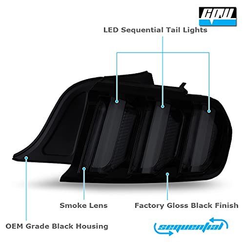 Euro Style LED Tail Lights Rear Lamps (Clear) I964