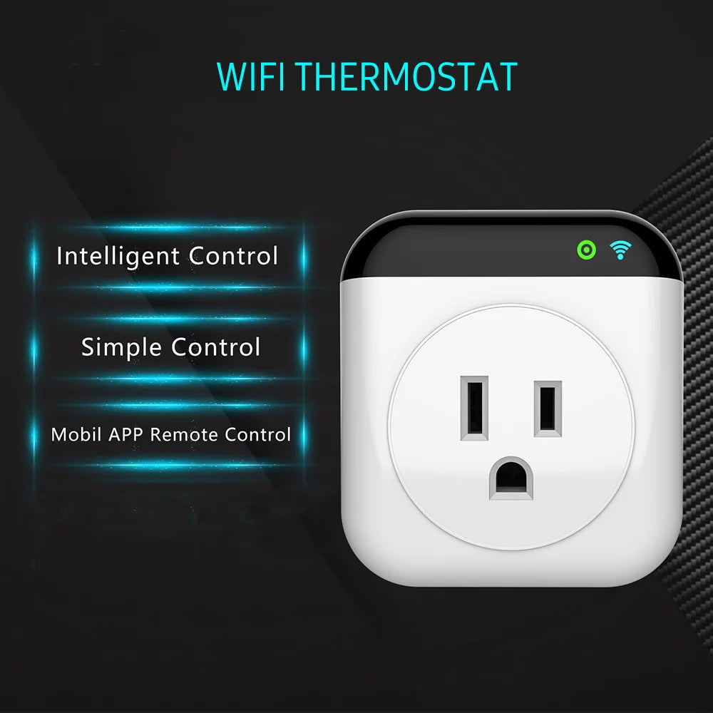 Programmable Smart Wifi Thermostat Plug Outlet 10A Plug-in Socket L271