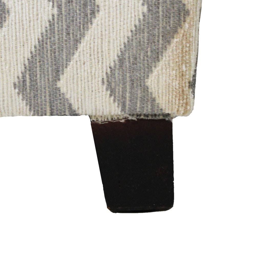 Chevron Fabric Storage Ottoman (Set of 2) Y358