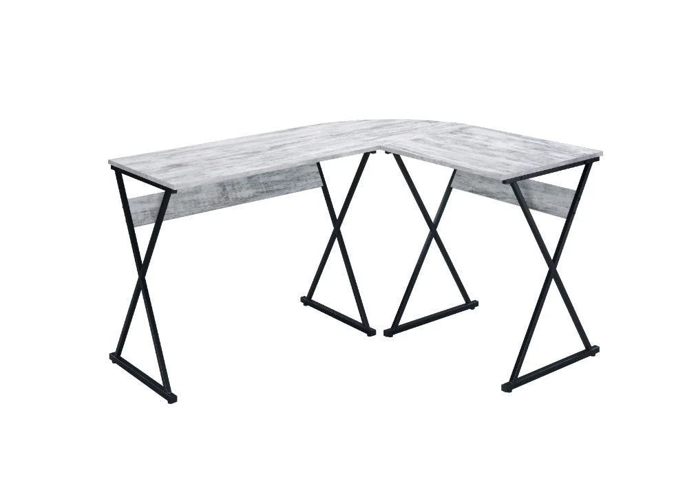 Antique White Black Writing Desk R6583