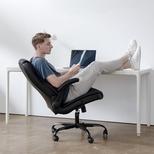 Ergonomic High Back Office Chair with Flip-up Arms J668551