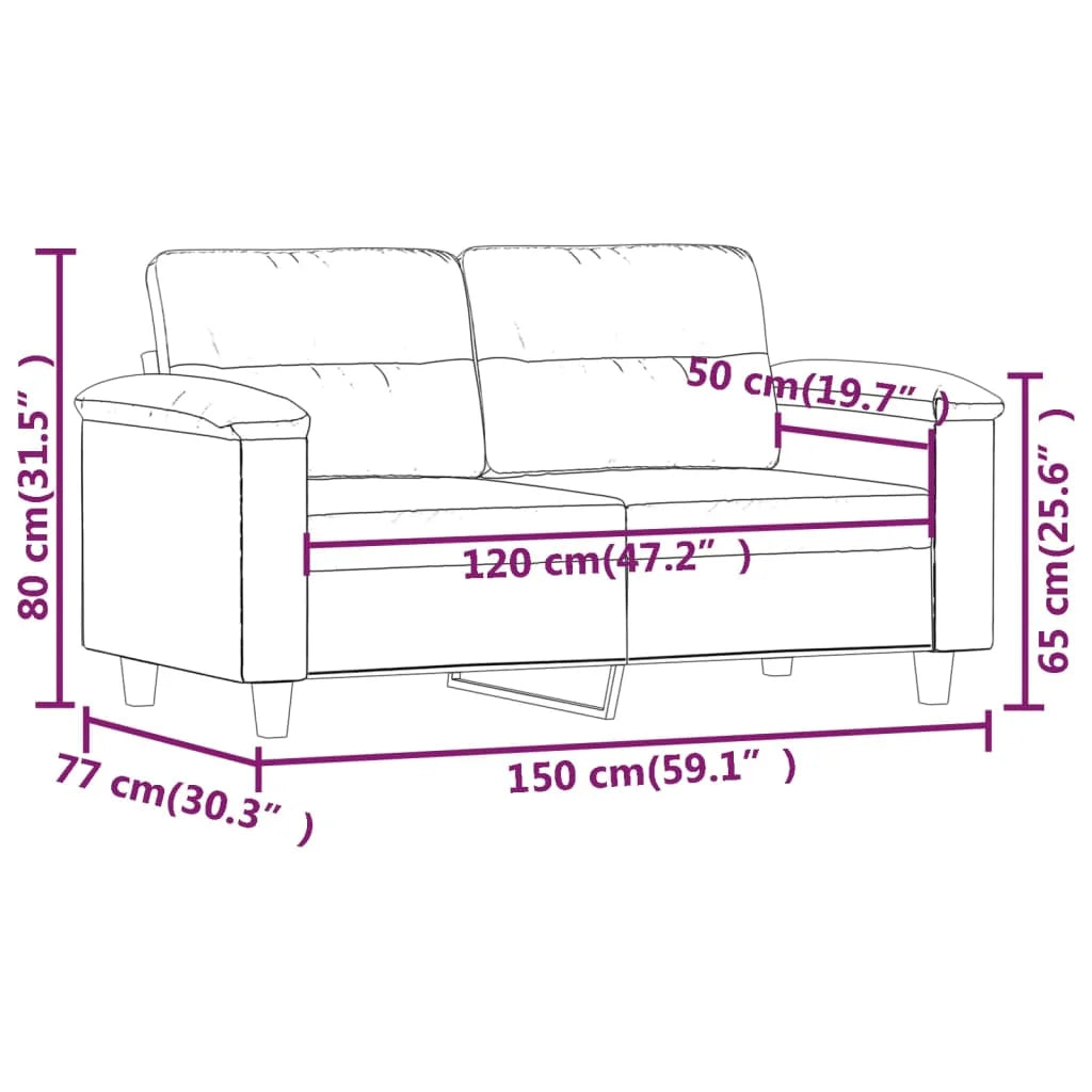 Black Faux Leather 2-Seater Sofa S5271