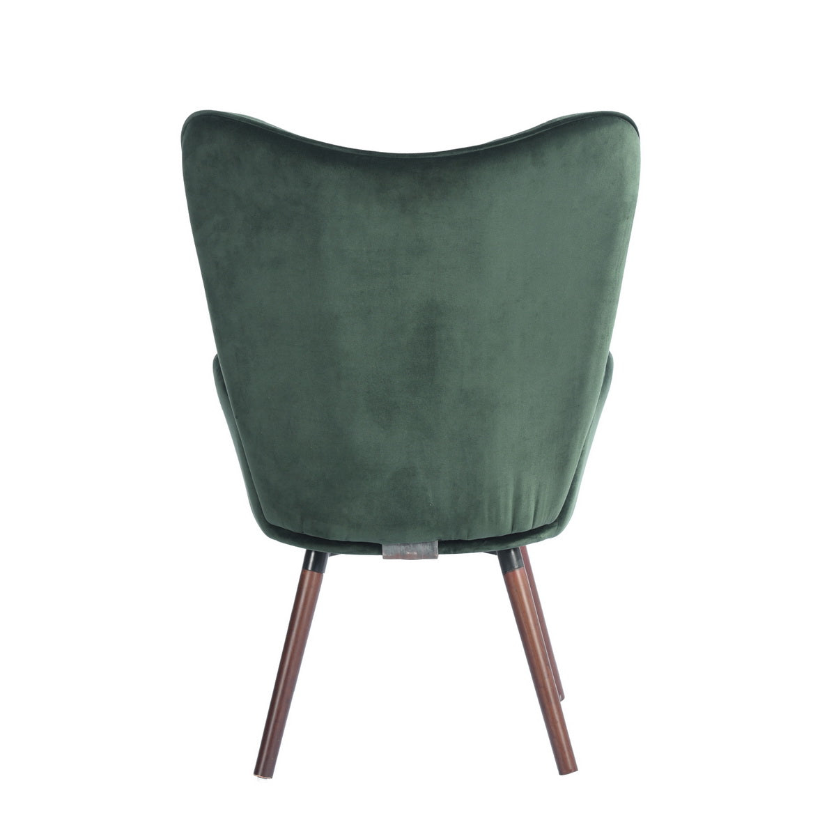 Green Velvet Wingback Accent Chair with Tufted Backrest H134054