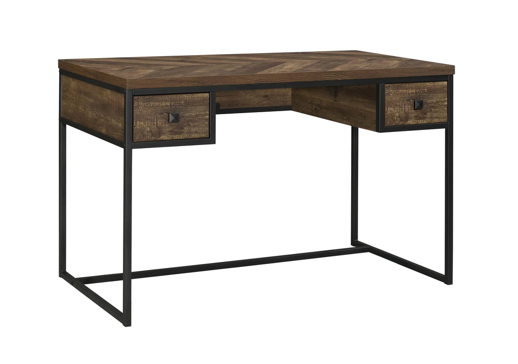 Rustic Oak 2-Drawer Writing Desk V57794