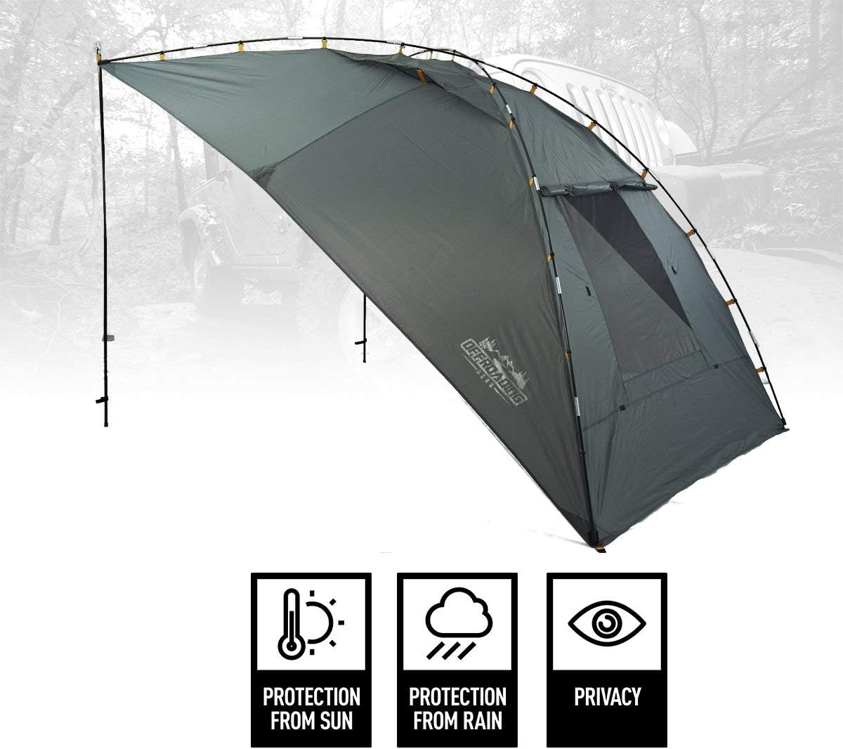 Portable Awning Canopy Sun Shade with Privacy Wall Q4541