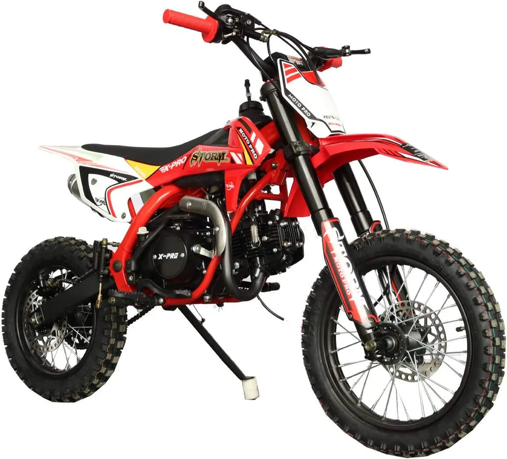 125cc Pit Dirt Bike, 4-Speed Manual Transmission, 14"/12" Tires E170