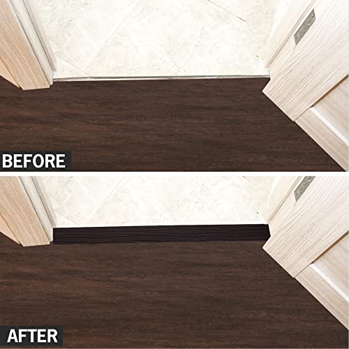 16.4Ft Self Adhesive Vinyl Floor Transition Strip Light Brown Y1377