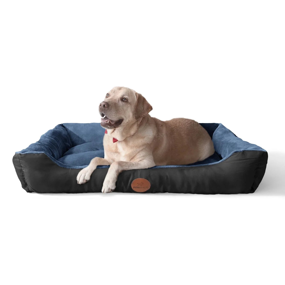 Blue Brown Gray Dog Bolster Couch Bed Z6057