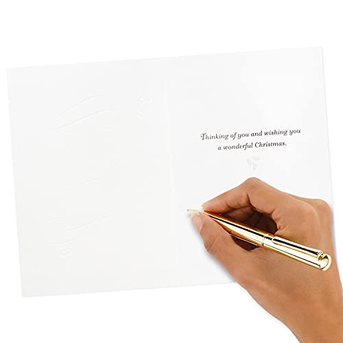40 Cards with Envelopes Green and Gold Christmas Cards U3381