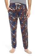 Navy Wood Grain Camo Pants T95636