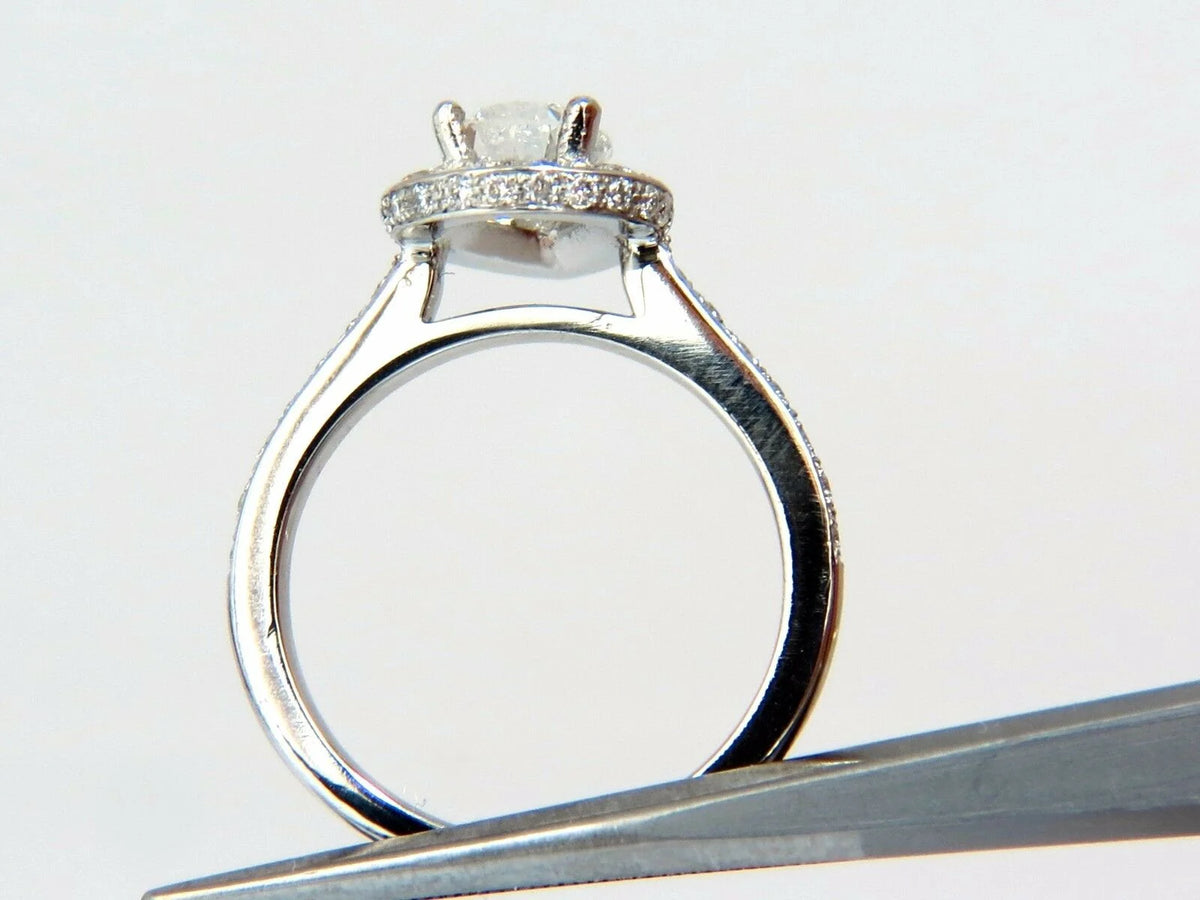 1.15ct Pear Shape Diamond Ring with 1.00ct Round Accents Platinum W515