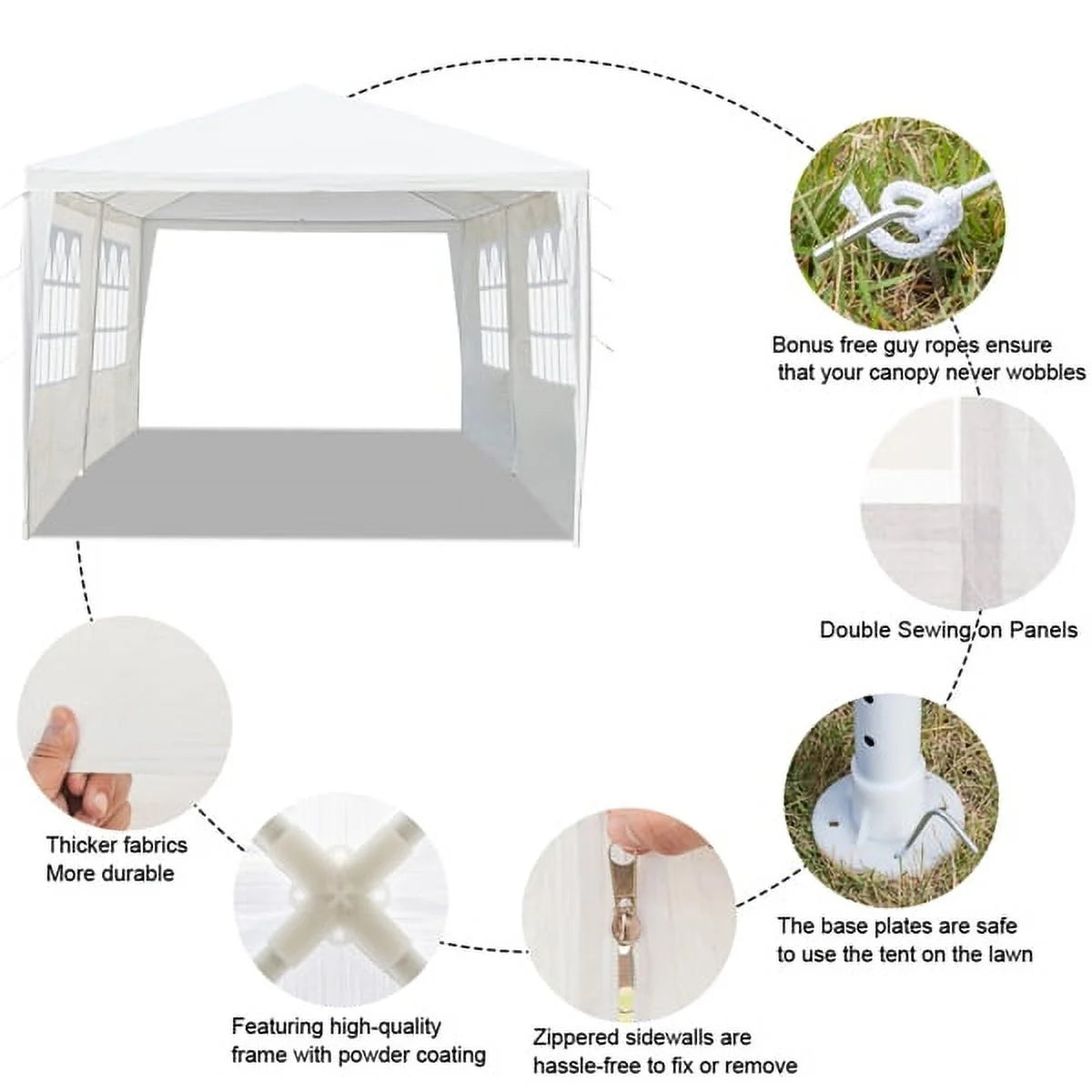 3 x 9m Five Sides Waterproof Tent M130