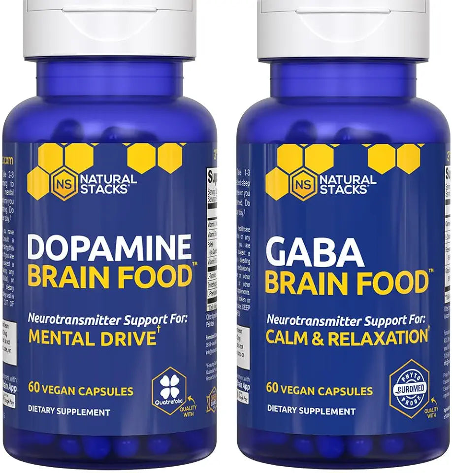 120 Capsules Dopamine & GABA Brain Food Bundle A579