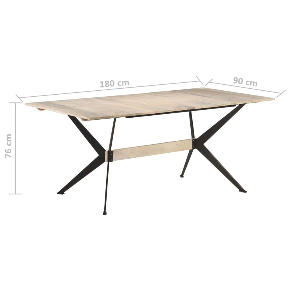 70.9"x35.4"x29.9" Solid Mango Wood Dining Table M75314