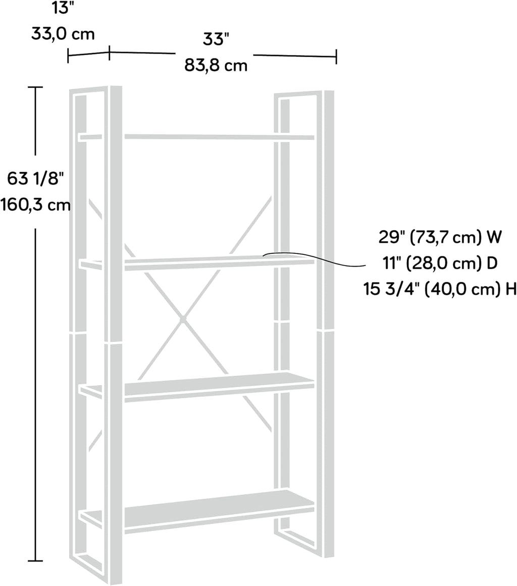 Blade Walnut Finish Bookcase Q50957