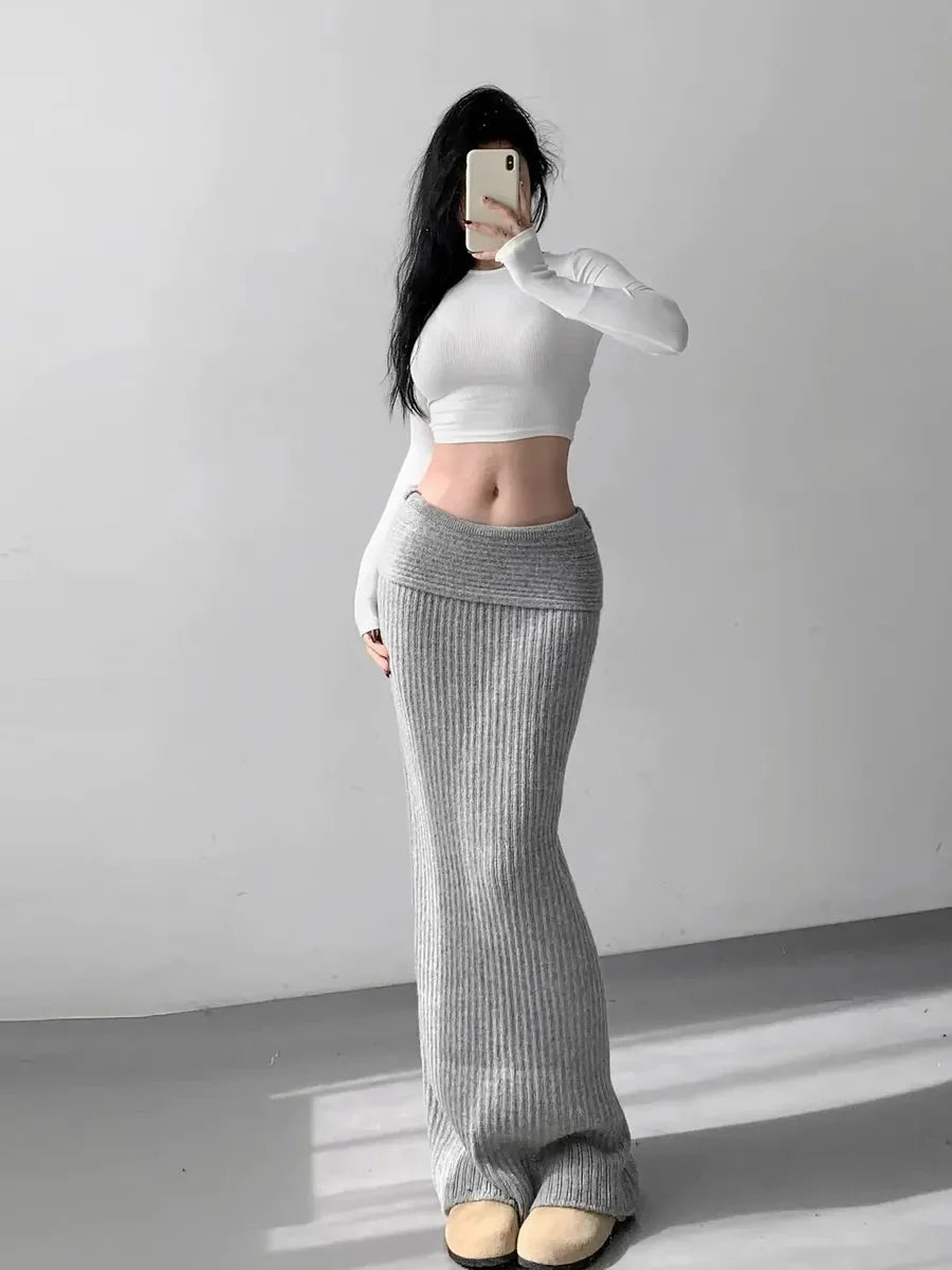 Knitted Midi Dress Y997
