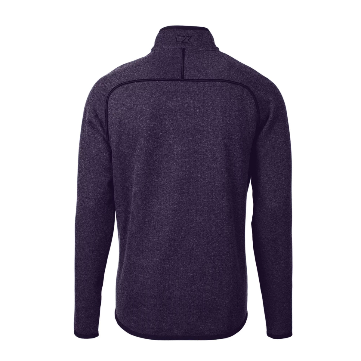 Purple Full-Zip Sweater-Knit Jacket U9022