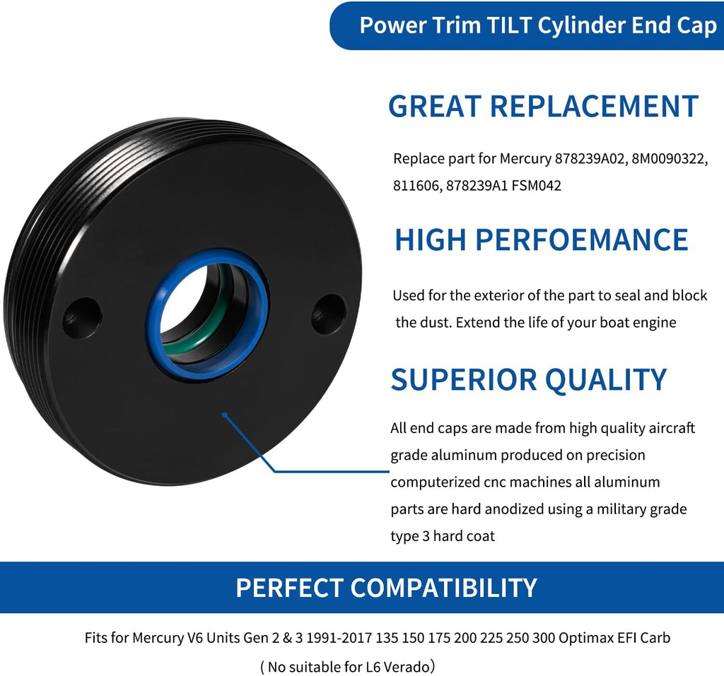 Power Trim TILT Cylinder End Cap (2PCS) G580
