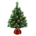 Mini Artificial Christmas Tree 22 Inch with 35 Warm White Lights M32729