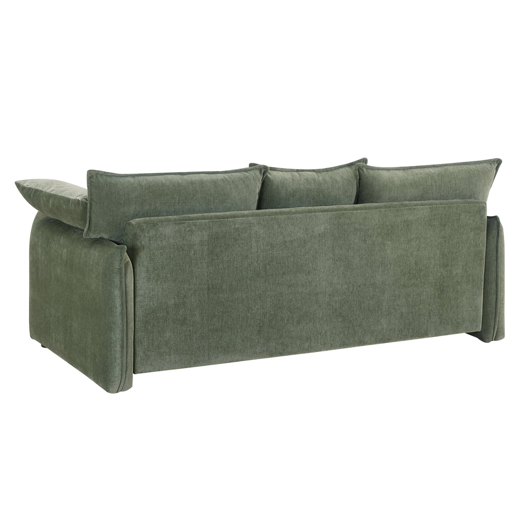Mid-century 3 Seater Green Sofa K87166