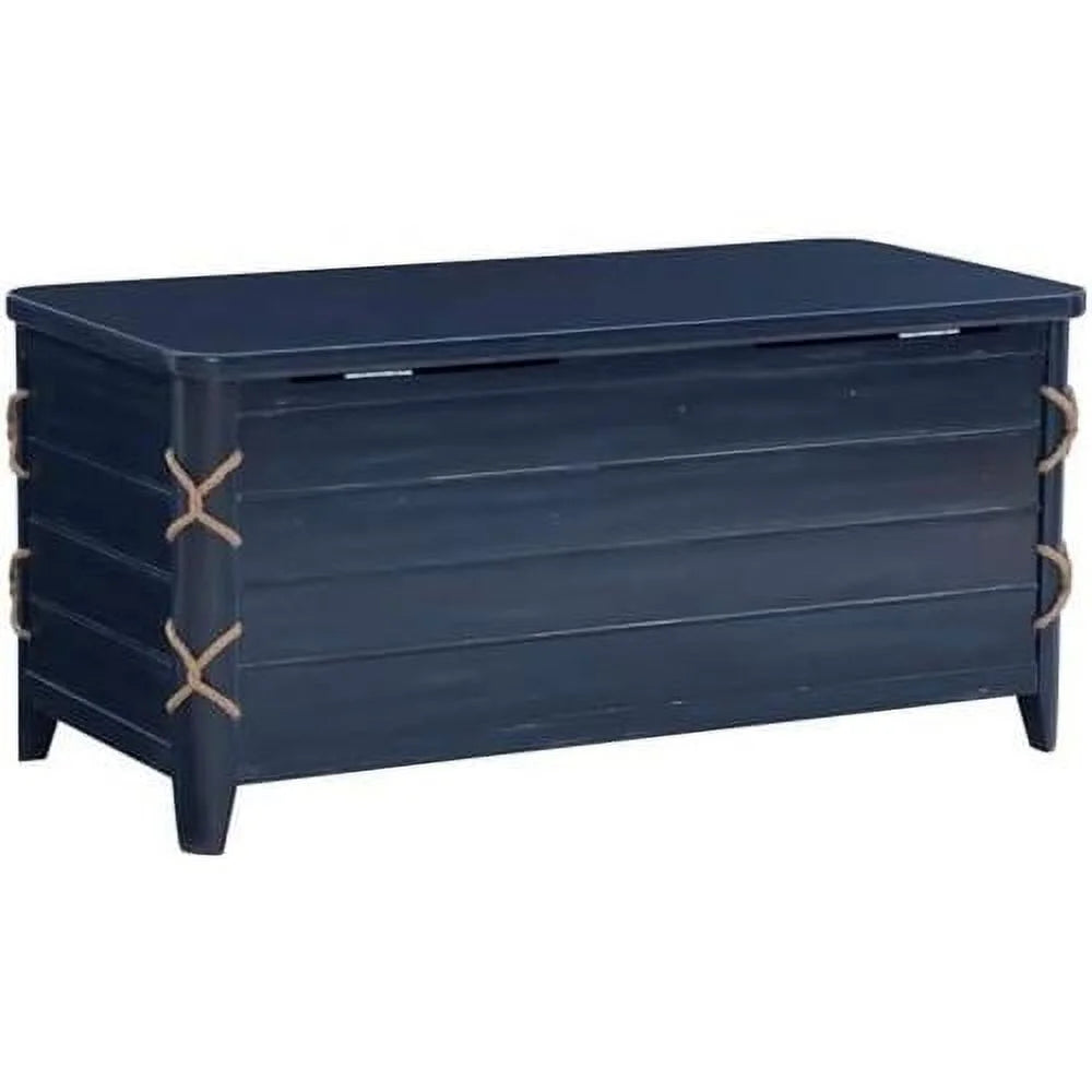 Blue Wood Storage Chest C1278