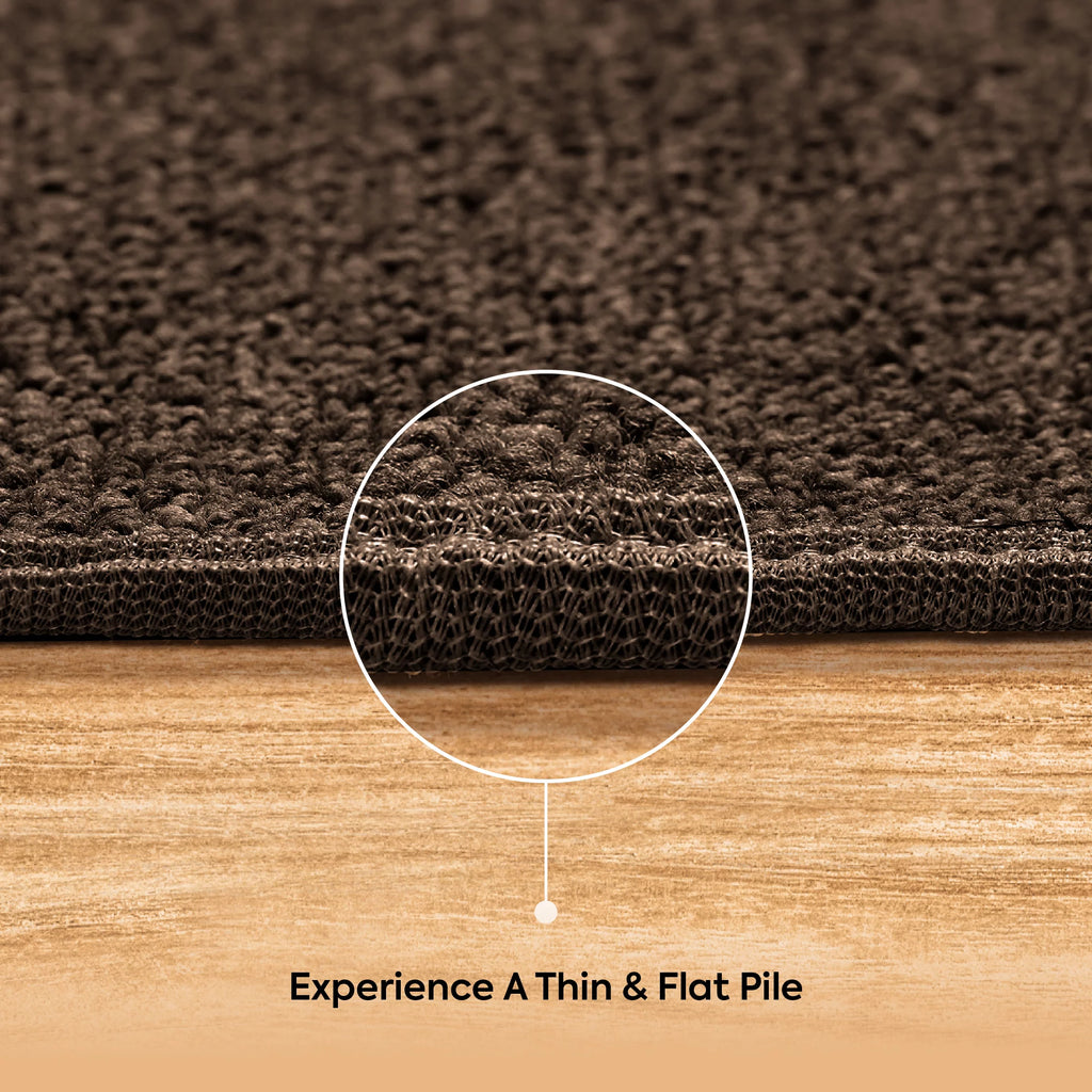 Chocolate 2' x 2' Square Indoor/Outdoor Area Rug G101