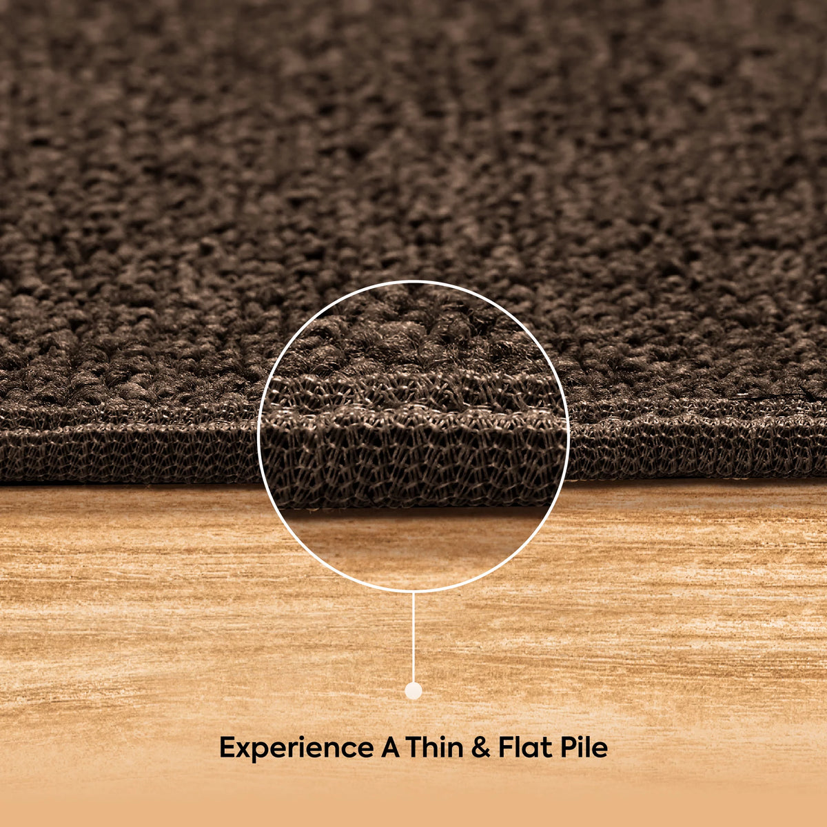 Chocolate 2' x 2' Square Indoor/Outdoor Area Rug G101