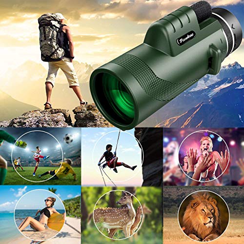 16X52 High Power Prism Compact Monocular Telescope Q906165