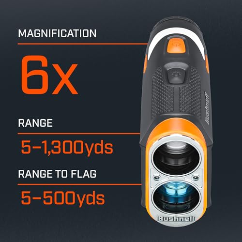 Laser Rangefinder with Slope Switch, 1300 Yard Range 6X Magnification J171216