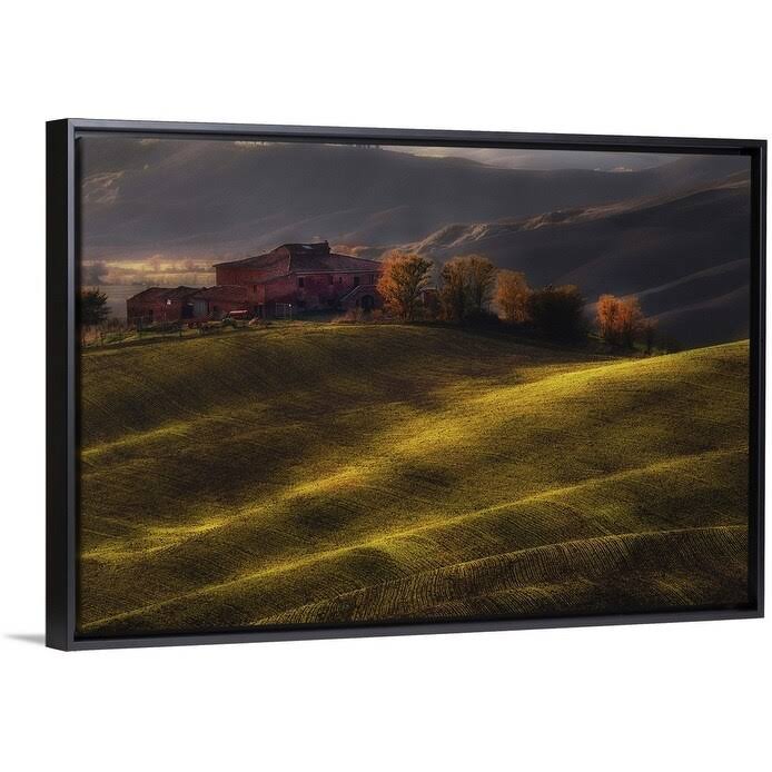 Black Float Frame Canvas Art B8971