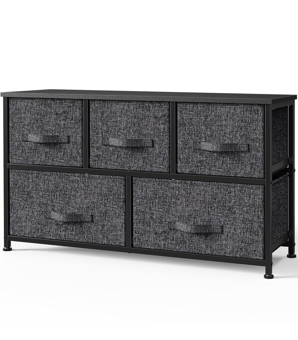 Fabric 5 Drawer Dresser Storage Tower K344133