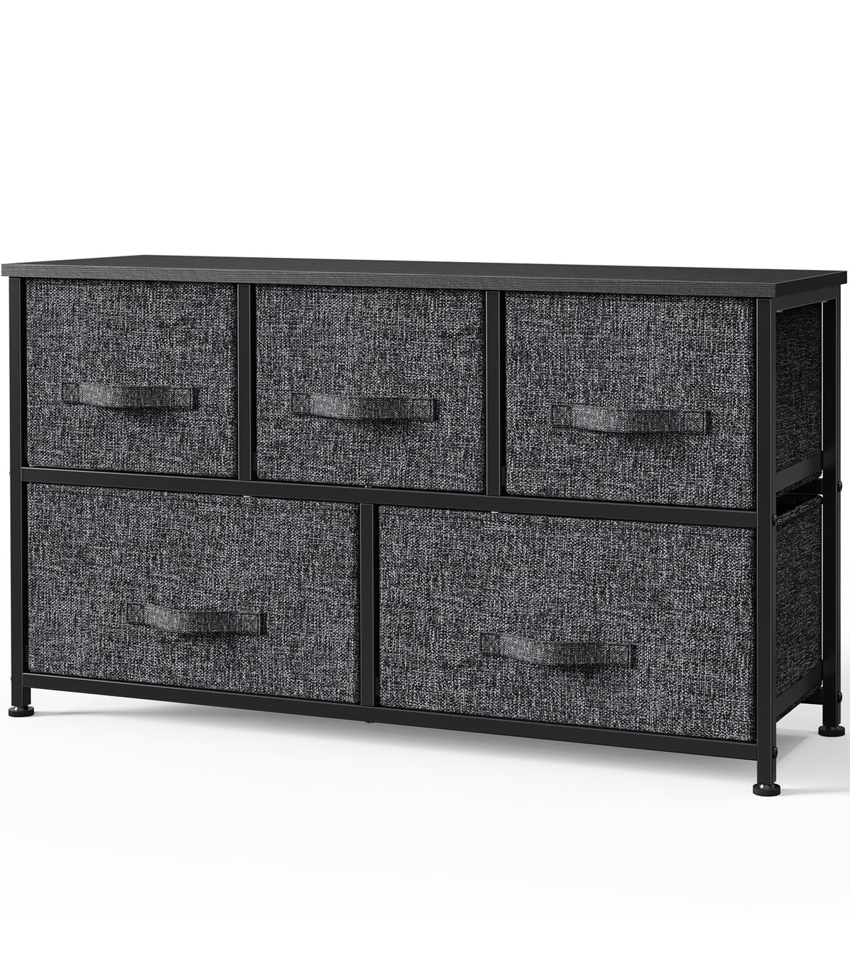 Fabric 5 Drawer Dresser Storage Tower K344133