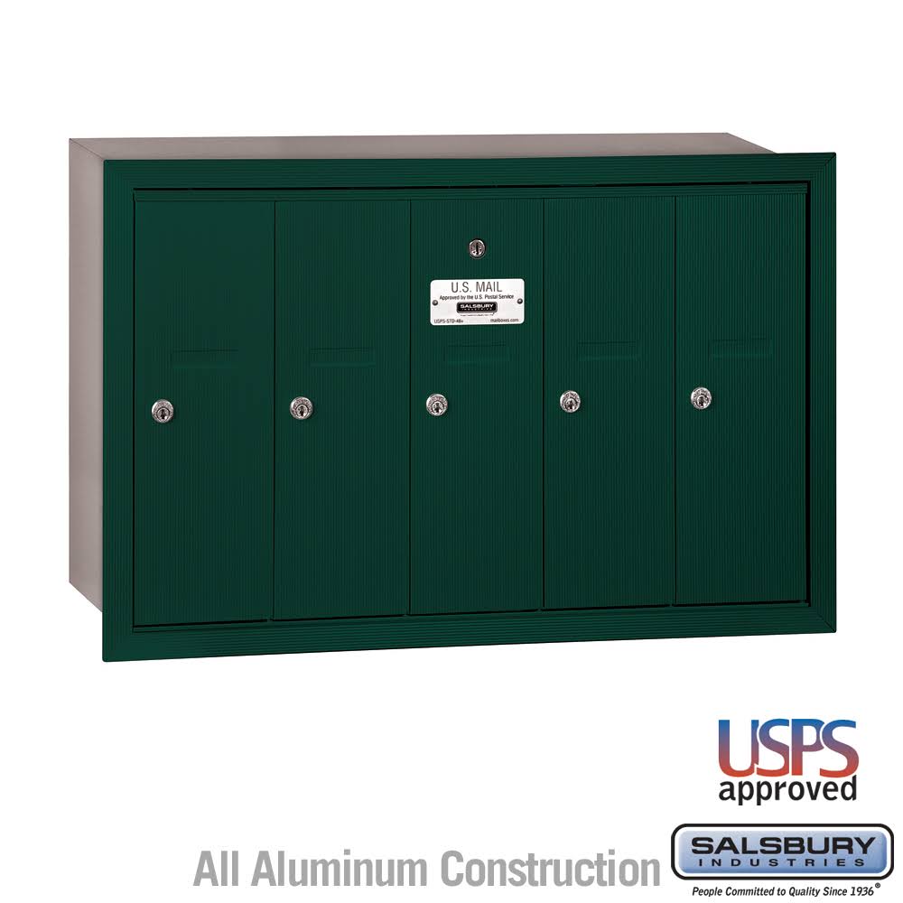 Recessed Mounted 5 Door Mailbox N363