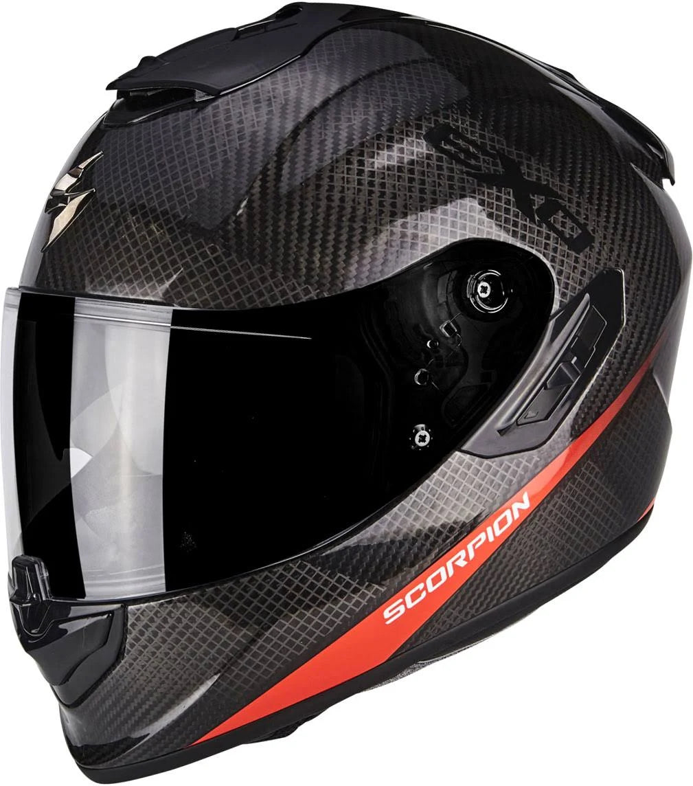 Red Carbon Motorcycle Helmet Z17389