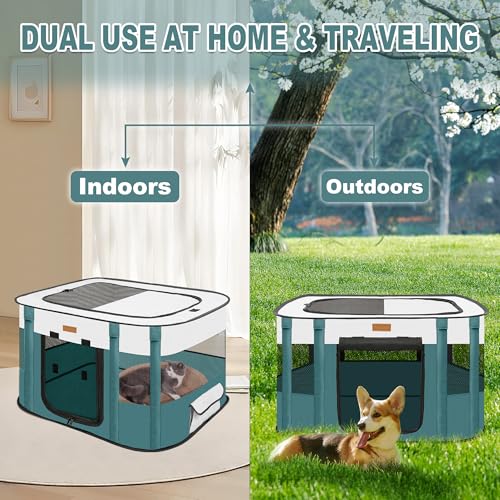 Black Small Foldable Pet Playpen with Carry Bag N8044