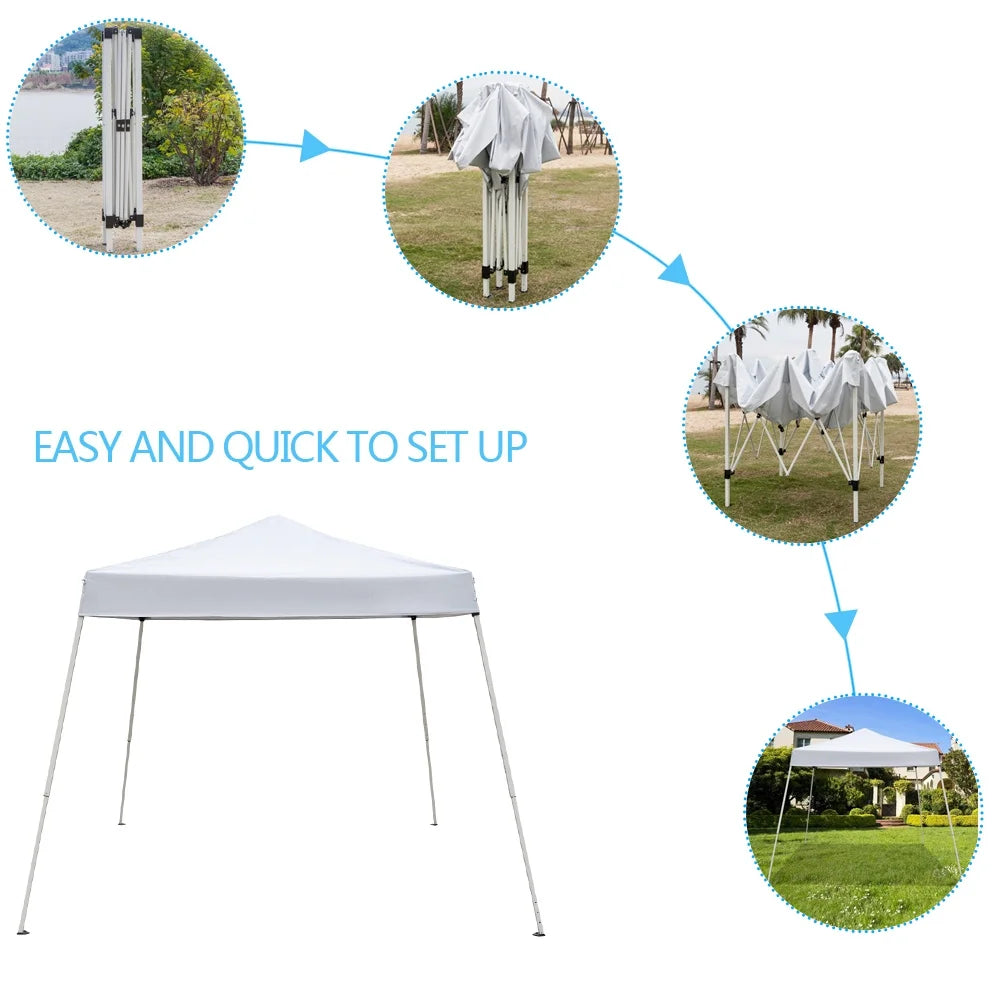 Portable Waterproof Folding Tent 3 x 3M White E83004
