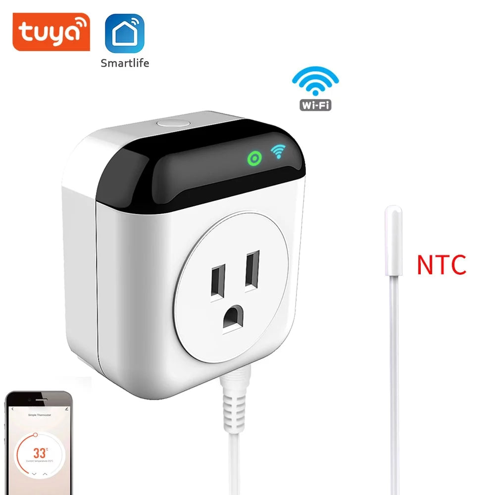 Programmable Smart Wifi Thermostat Plug Outlet 10A Plug-in Socket L271