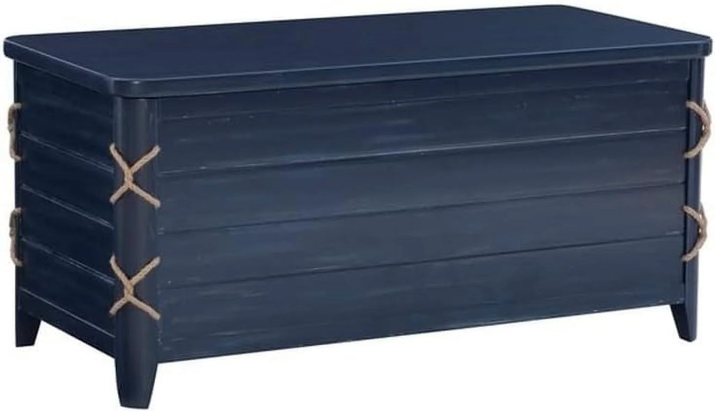 Blue Wood Storage Chest C1278
