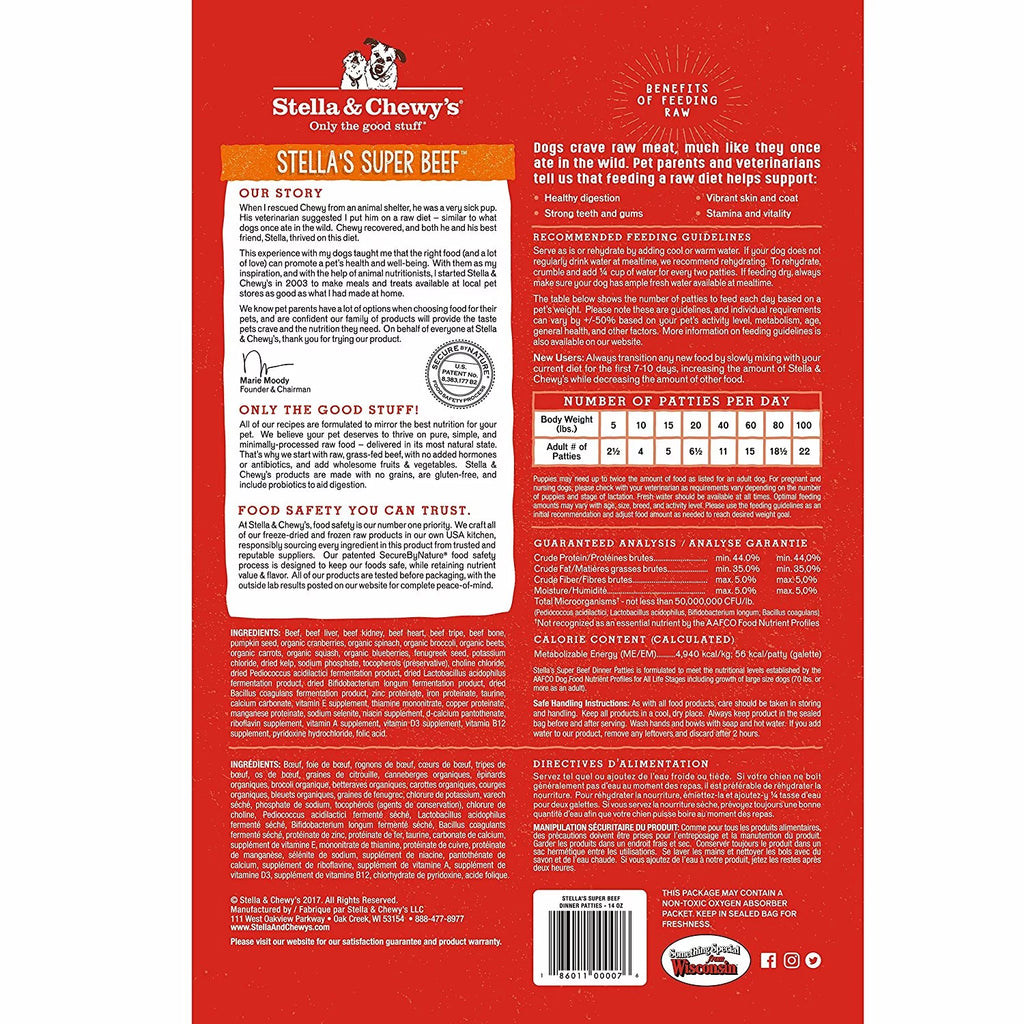 Grain-Free Freeze-Dried Dog Food, 25 oz A954