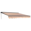 Motorized Retractable Awning Patio Cover 20x10, Sand M67150