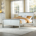 Full Sleigh Panel Bed Platinum Finish Wooden O24199